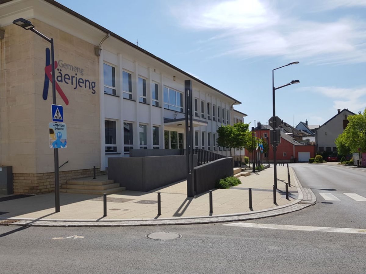 Place de la mairie à Bascharage