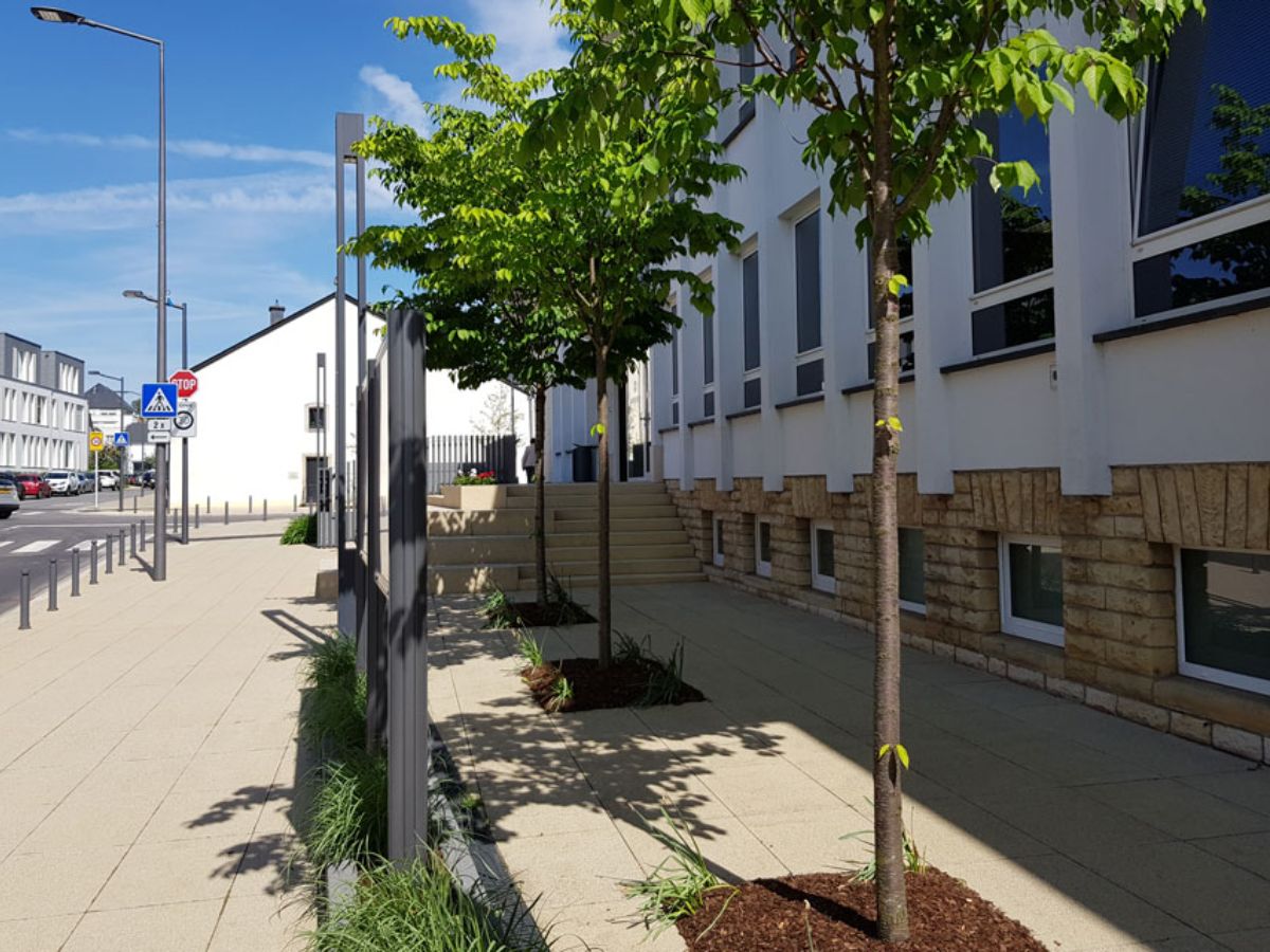 Place de la mairie à Bascharage