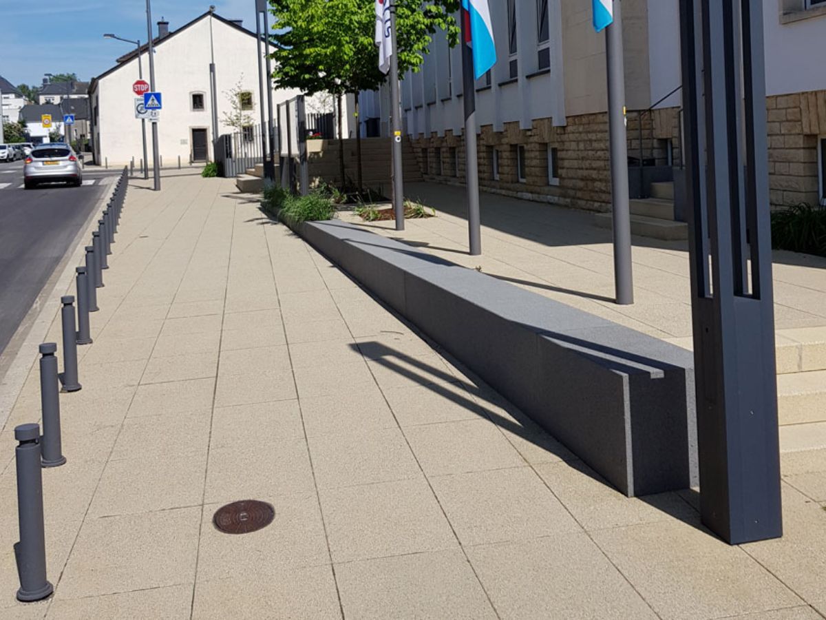 Place de la mairie à Bascharage