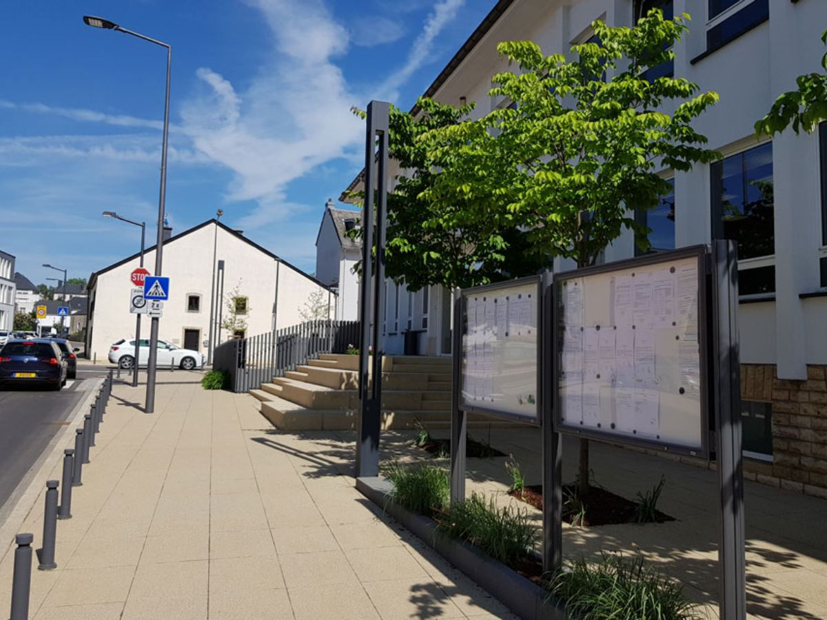 Place de la mairie à Bascharage