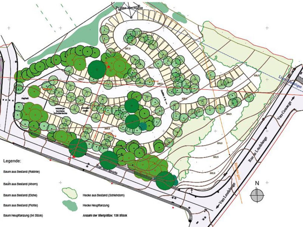 Parking écologique à Cessange