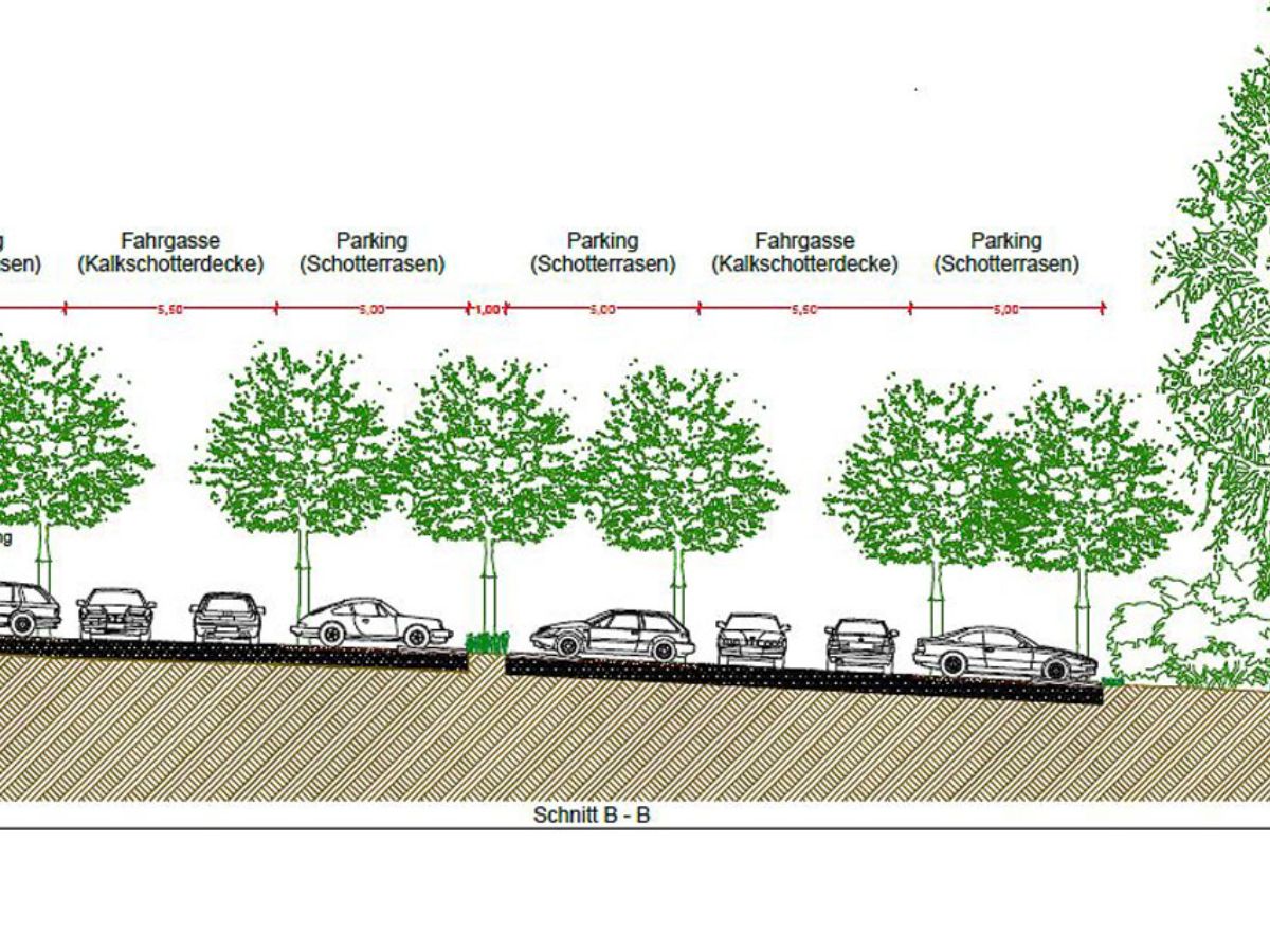 Parking écologique à Cessange